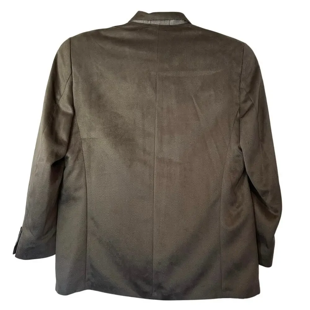 Chaps Ralph Lauren Men’s Faux Suede‎ Soft Blazer Sport Coat Suit Jacket Size 46L